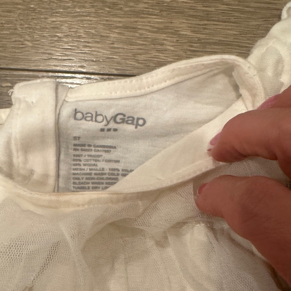 GAP Baby Cream Ruffle Dress - Picture 2 of 2